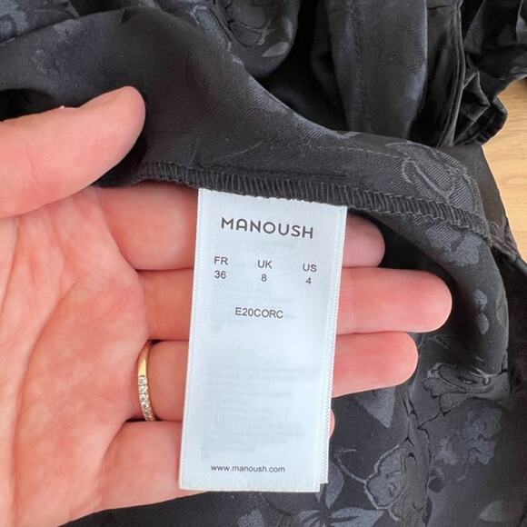 Black Manoush Floral Mini Dress NWOT - Picture 7 of 7